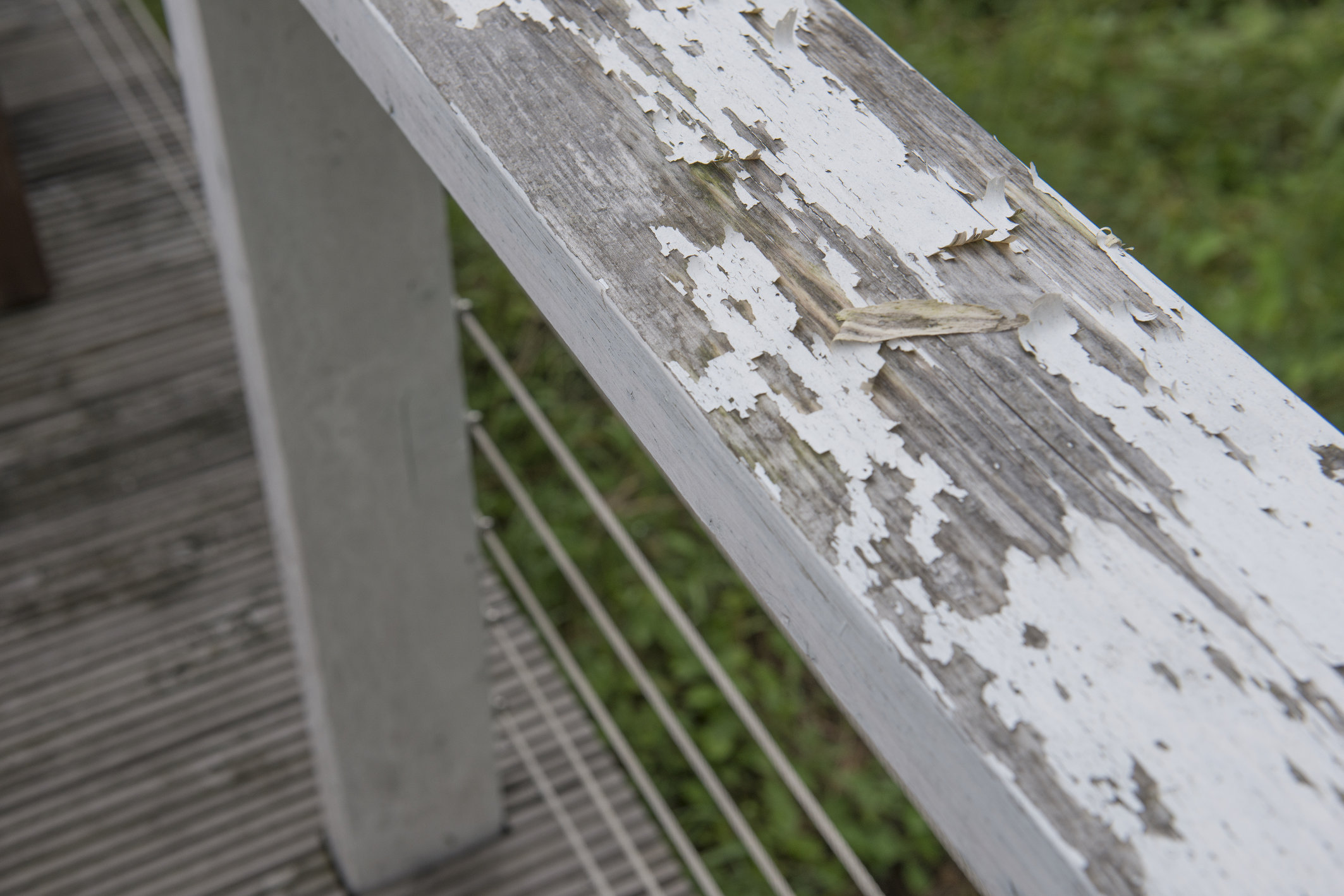 Holzgeländer vorher Holzgeländer vorher